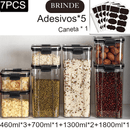 Kit Potes Herméticos Porto de 7 peças + Brinde - Cazehn