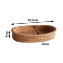 Cesto Artesanal em Rattan Manila - Cazehn