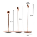 Conjunto Castiçal Minimalista Chartres de 3 peças - Cazehn